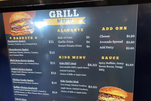 Grill Menu